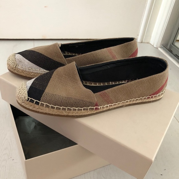 BURBERRY Hodgeson check canvas espadrilles - Picture 2 of 8